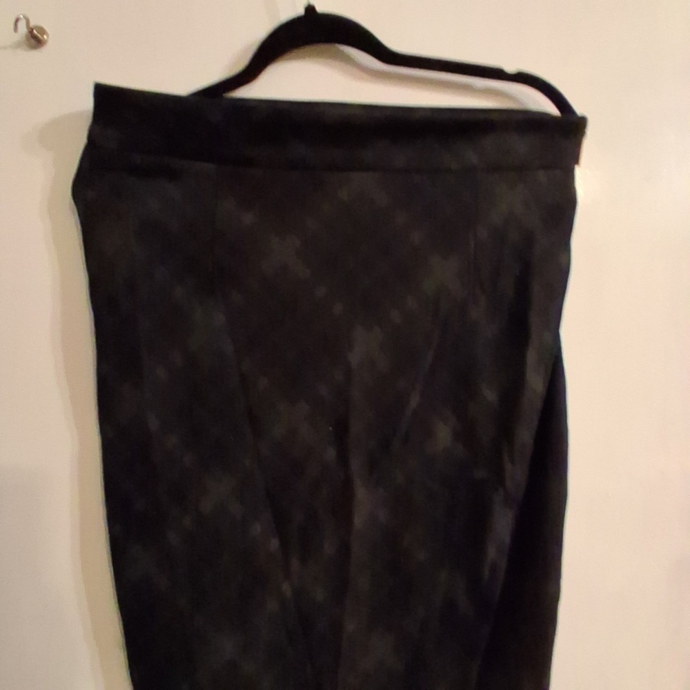 Dark Academia Goth Whimsigoth Diamond Pattern Pencil‎ Wrap Skirt 8 EUC